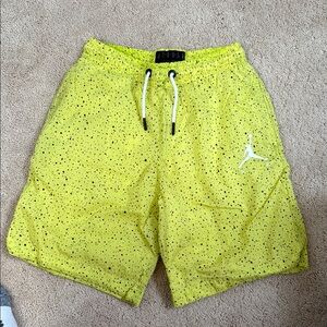 Jordan Bright Yellow Speckled Shorts